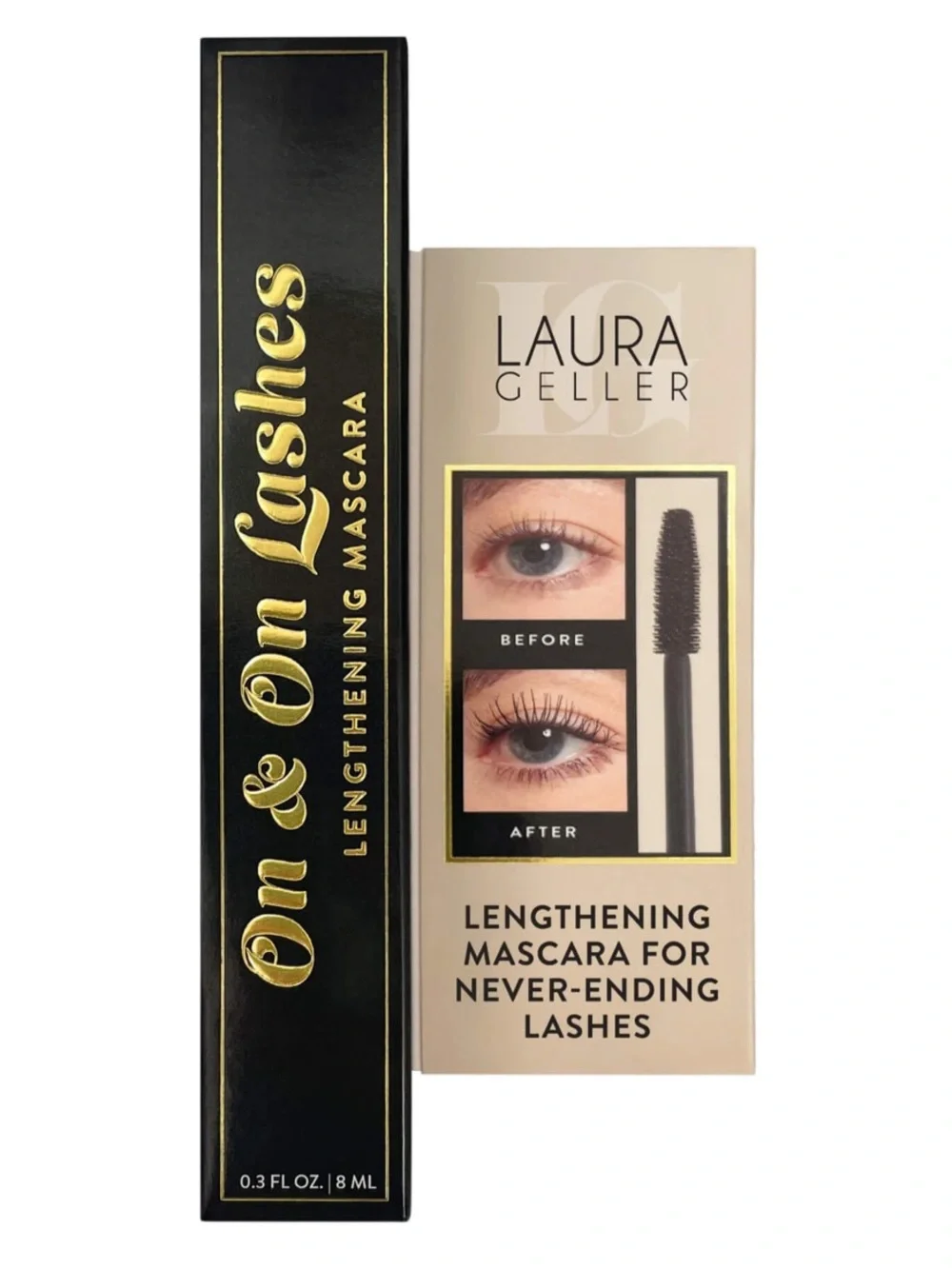 Laura Geller On & On Lashes Lengthening Mascara – Black with Gold Accents